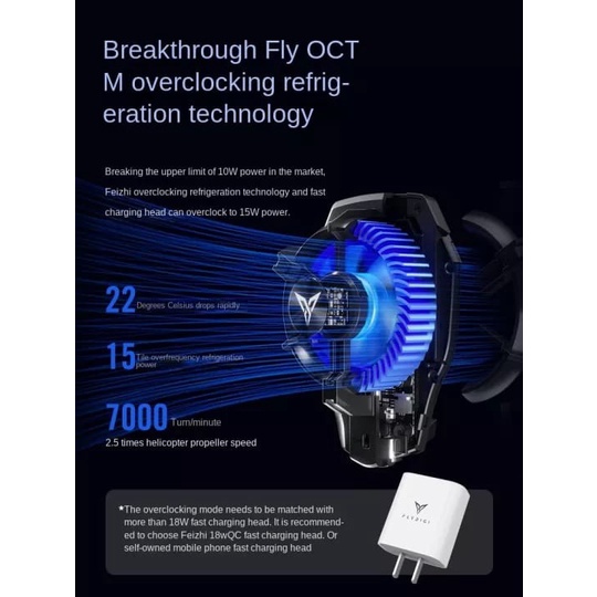 Flydigi Mobile Phone Cooling Fan B5 / B5X With Overclocking Technology