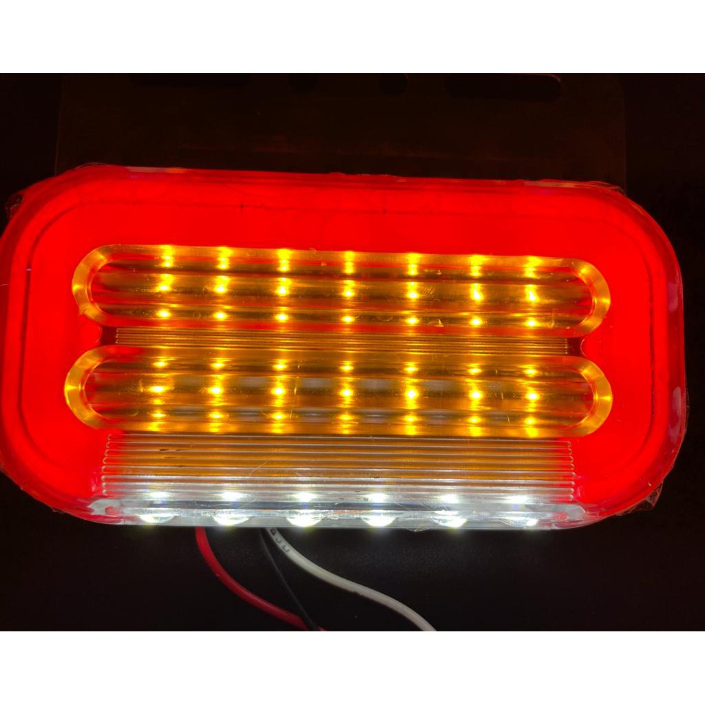 Lampu Samping Bak Truck 24 Volt dan 12 Volt Sein Nyala Running 40LED / BAK SAMPING- BESAR