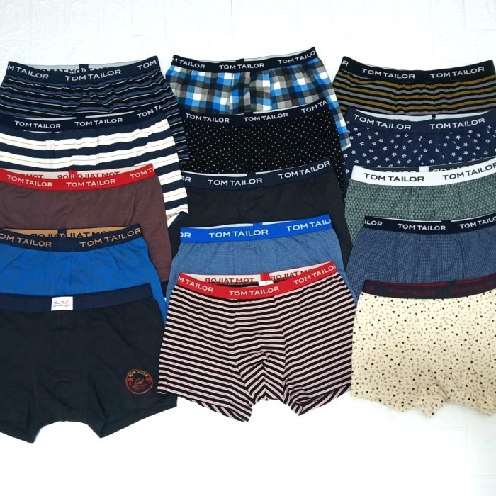 BOXER PRIA TOM TAILOR MOTIF RANDOM PAKET 3 PCS