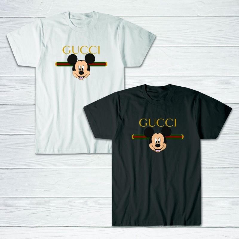 Baju Kaos Tshirt Distro Pria Wanita Gucci Gucciie Mickey Mouse