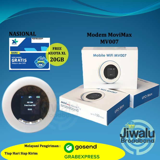 Modem Mobile Wifi MIFI 4G LTE Movimax MV007 FREE XL GO IZI