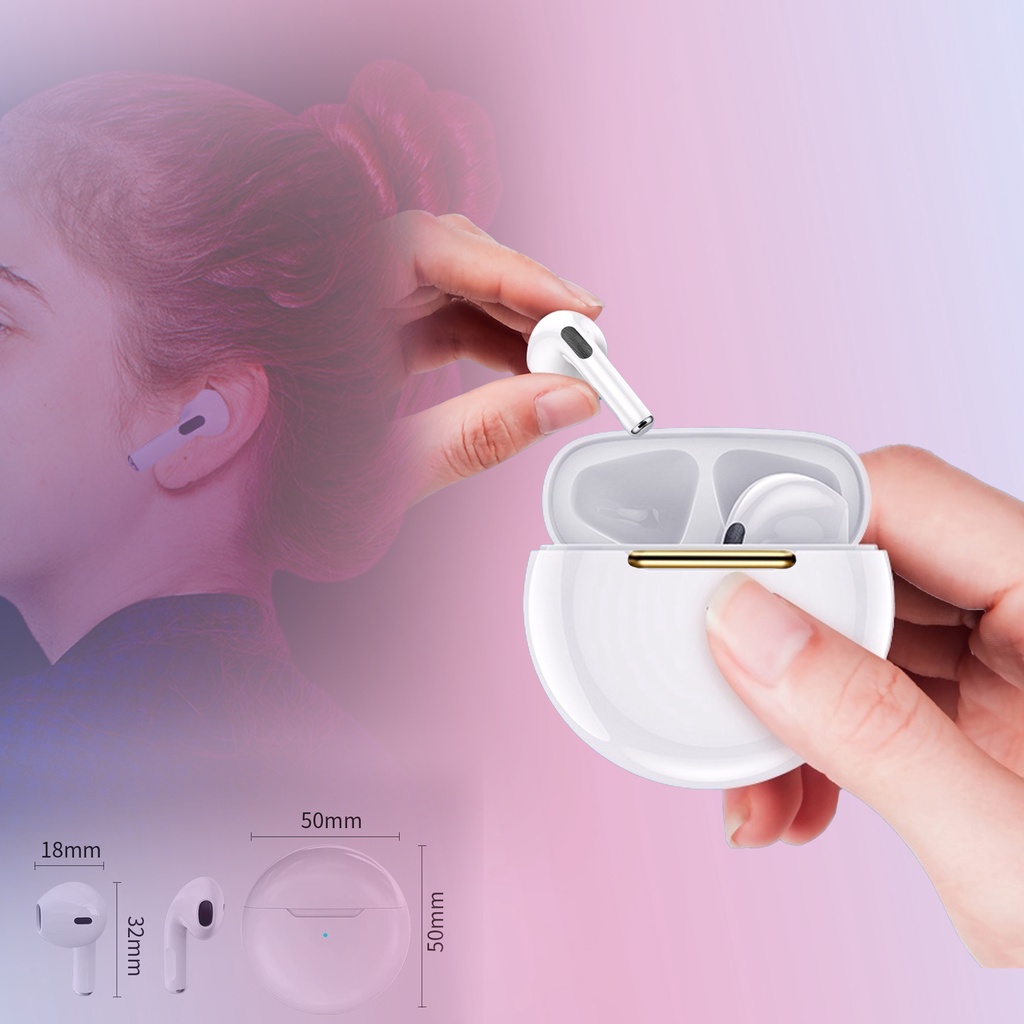 GoodCase - Earbud Pro 6 Music TWS Sports Earphone FreeBuds Headset Bluetooth Noise Reduction True Wireless HiFi Stereo