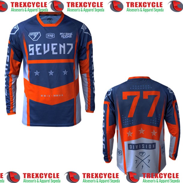 Jersey SevenSeven Baju Sepeda Seven Seven Namaracer Orange