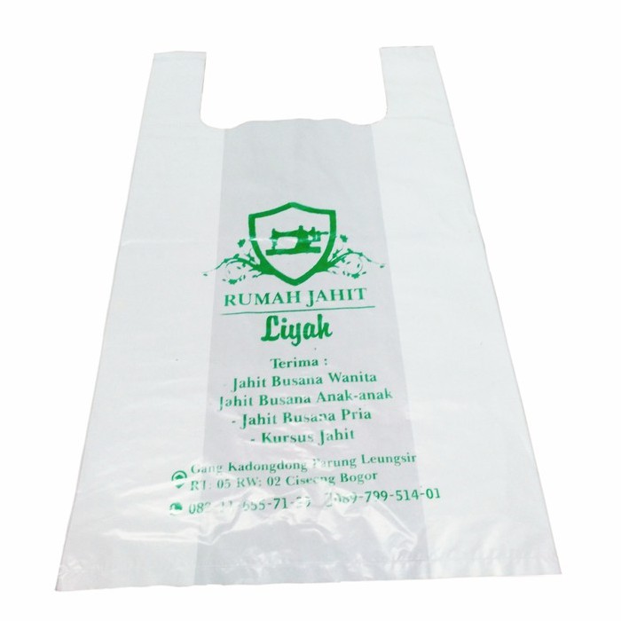 Sablon Kantong Plastik Kresek Singlet 21 x 40 cm