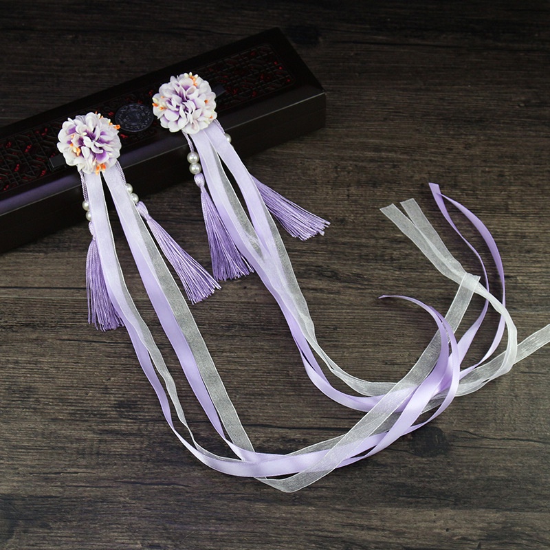 HPM-03 sepasang jepit rambut pita dinasti cina hanfu hairpin ancient chinese hair clip jepang japan