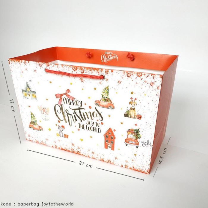 

(TERLARIS) READY STOK !!! (PPRBAG.JOYTOTHEWORLD) paperbag natal christmas iamcili