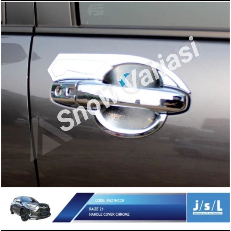 JSL Cover Handle Toyota Raize 2021 Pegangan Pintu Chrome