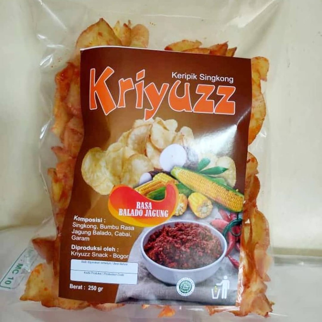 

Kriyuzz Keripik Singkong Balado Jagung