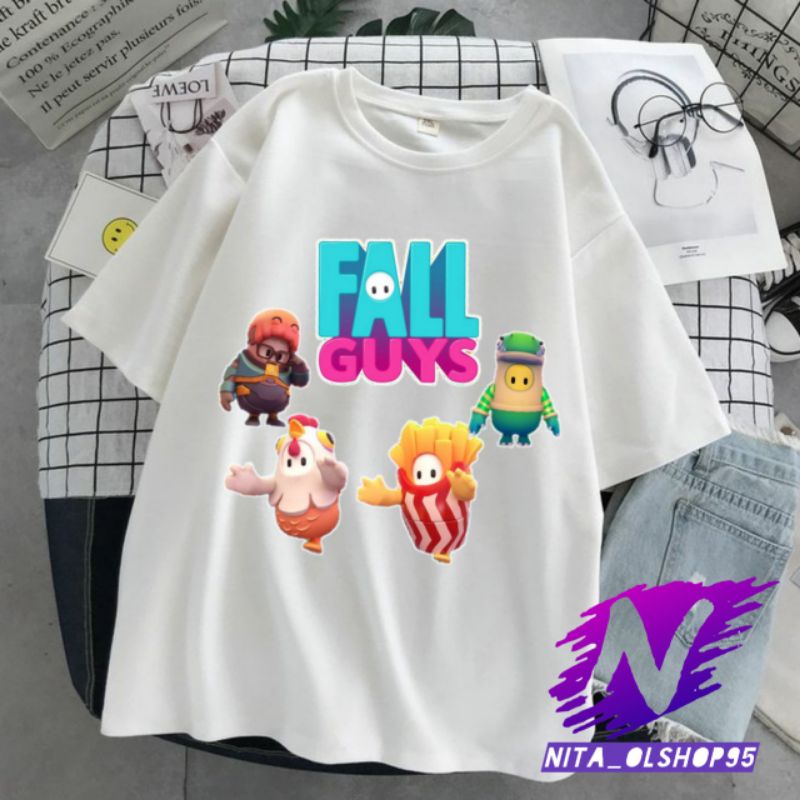 kaos Fall guys baju anak fall guys viral