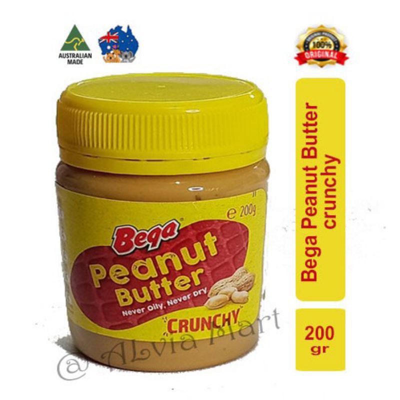 Australian Product - Bega Peanut Butter Crunchy Smooth 200g 780g Shopee Indonesia