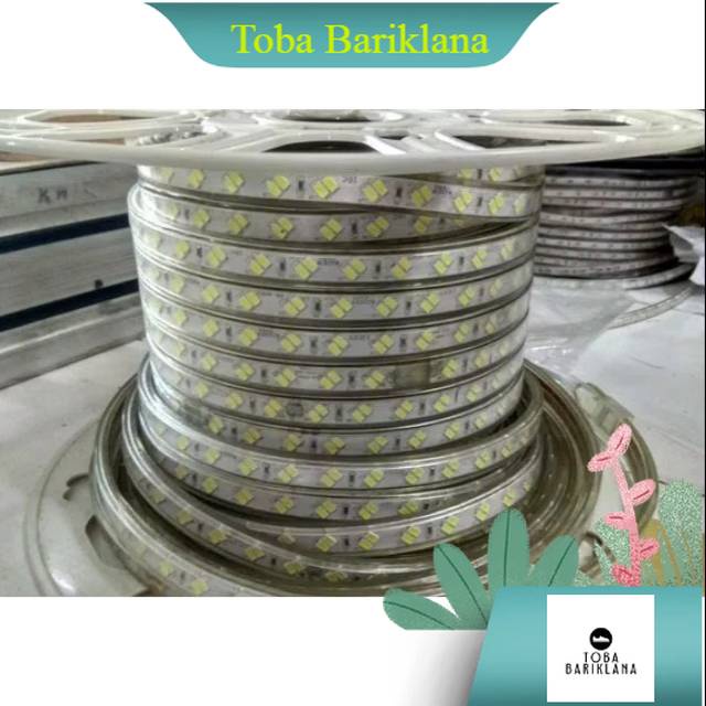 Lampu selang led strip meteran 2 mata 5730 super terang lampu plafon