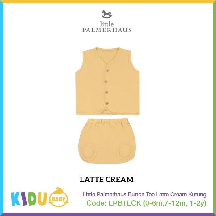 Little Palmerhaus Button Tee Baju Bayi Baju Anak Tangan Puntung Celana Pendek Kidu Baby