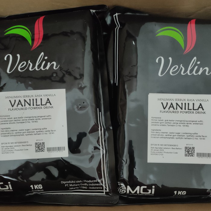 

(BISA COD) verlin powder drink rasa VANILA/VAGANZA bubuk minuman