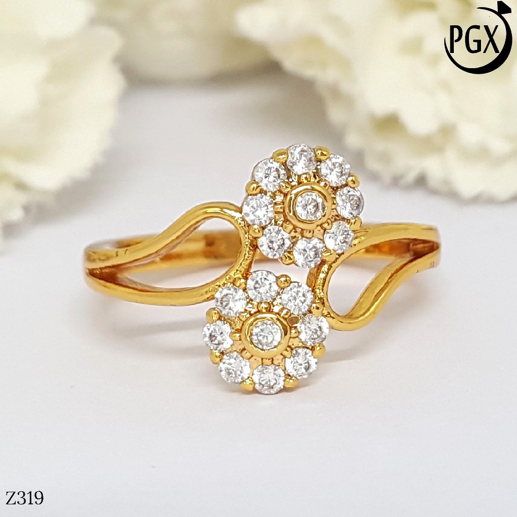 PGX Cincin Xuping Wanita Perhiasan Lapis Emas Aksesoris Fashion Premium - Z319