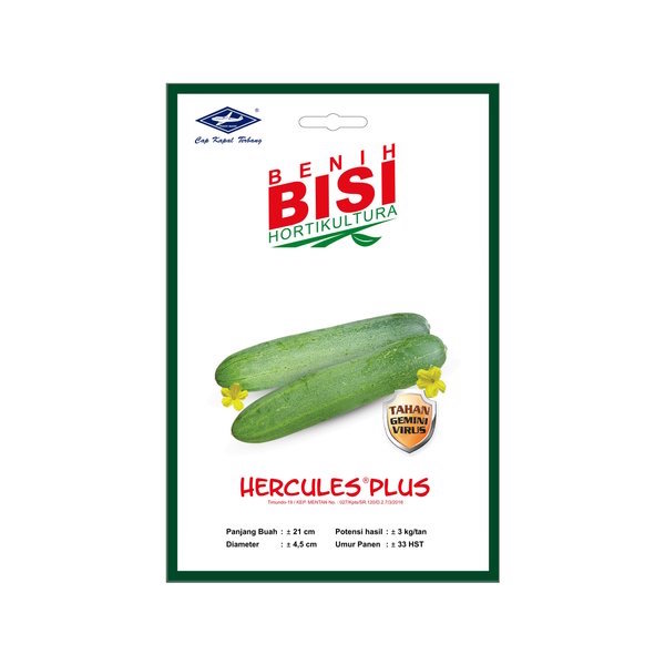 Benih Bibit Timun Hercules Plus BISI 50 Biji Mentimun Ketimun Sayuran