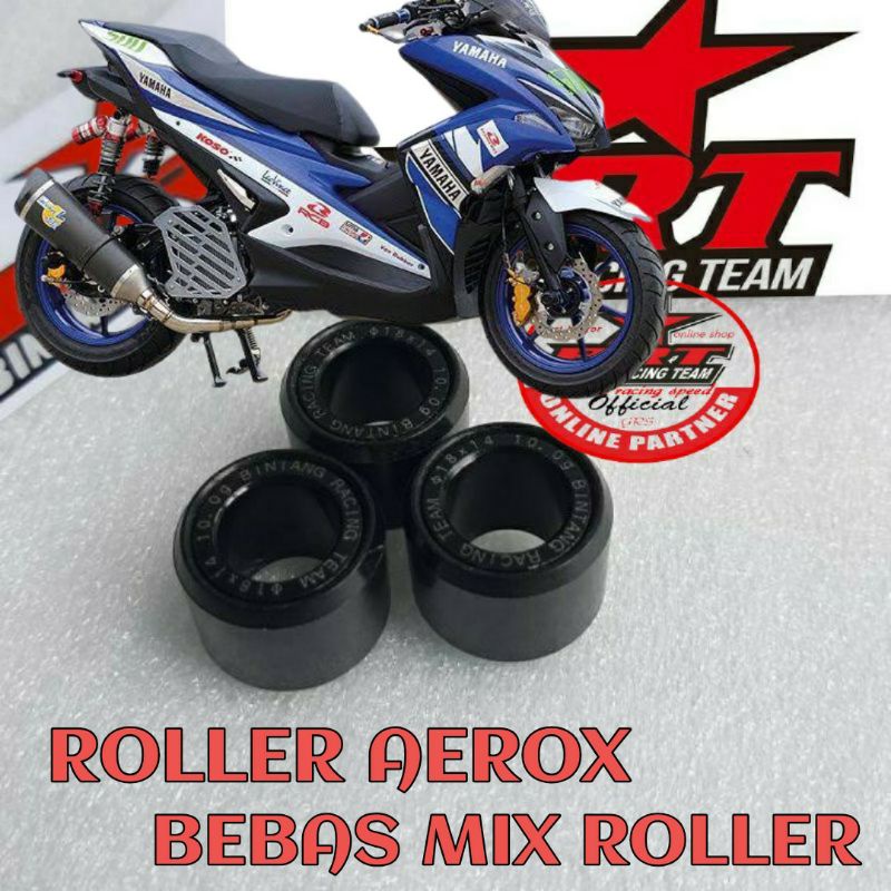 Roller Roler Ecer BRT Nmax Aerox Lexi Mio M3 Fino 125 Loler Racing Nmax old  Nmax New 9gram Roller Nmax blac diamond Roler Soul Gt 125Lexi  125 MIO M3 MIO S MIO Z Xeon 125 Xeon karbu Xeon 125 Fi Free go Fazzio 2DP 2PH 44D Roller mix oplos GHIO MOTOR SHOP