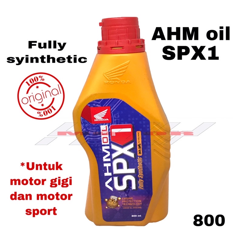 oli mesin motor AHM oil SPX1 fully synthetic 800ml orisinil original asli