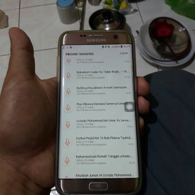 Lcd set samsung s7 edge silver sein