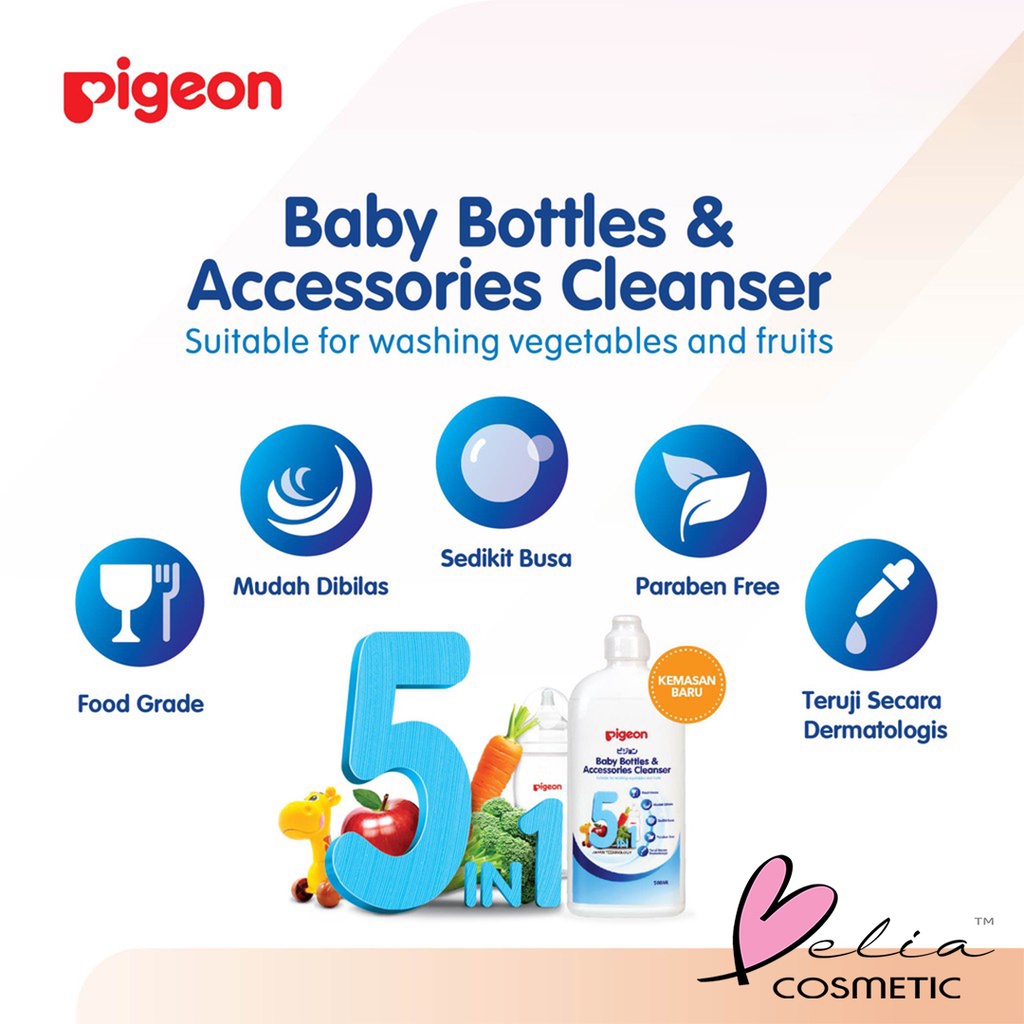 ❤ BELIA ❤ PIGEON Liquid Cleanser Basic | Baby Wash 2in1 Hypoallergenic (✔BPOM)