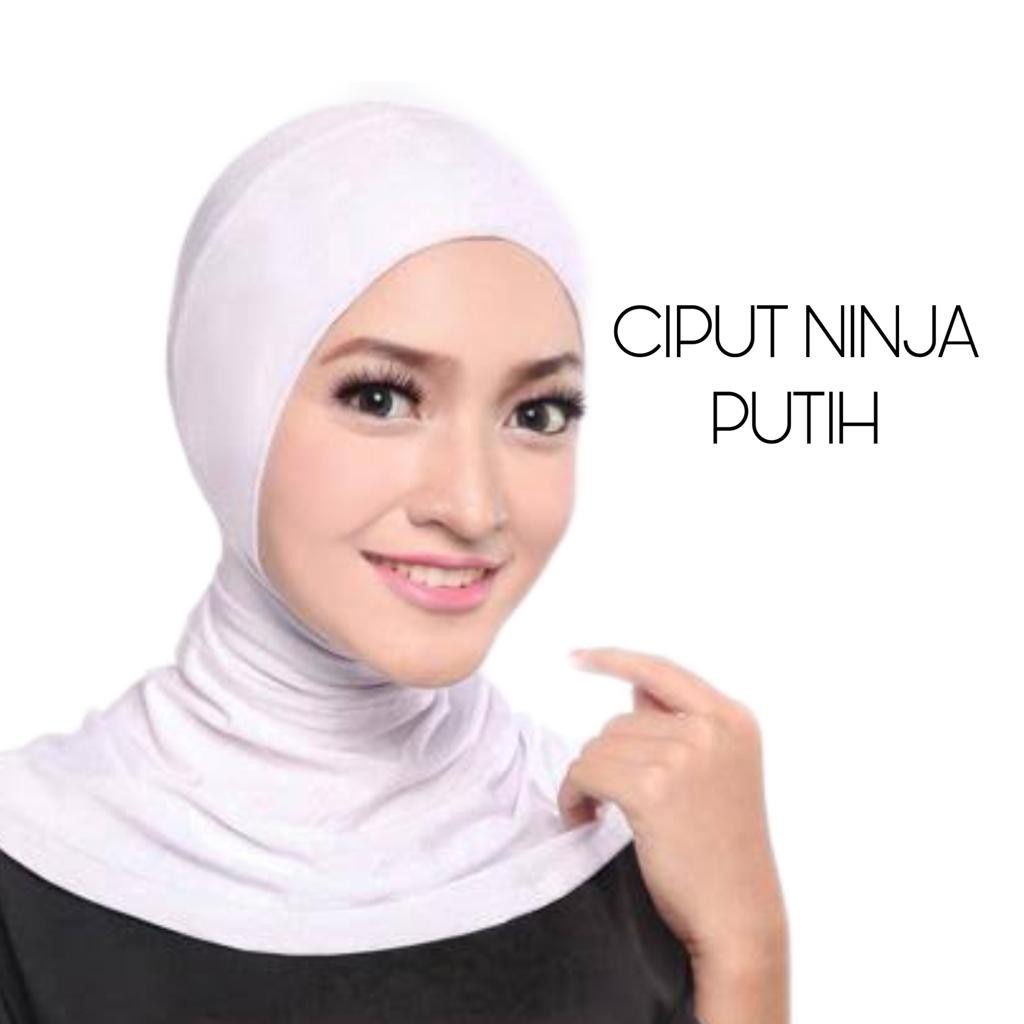 Inner Ciput Ninja Antem Anti Budeg Daleman Hijab Sporty Jersey Premium Polos Anti Tembem Adem