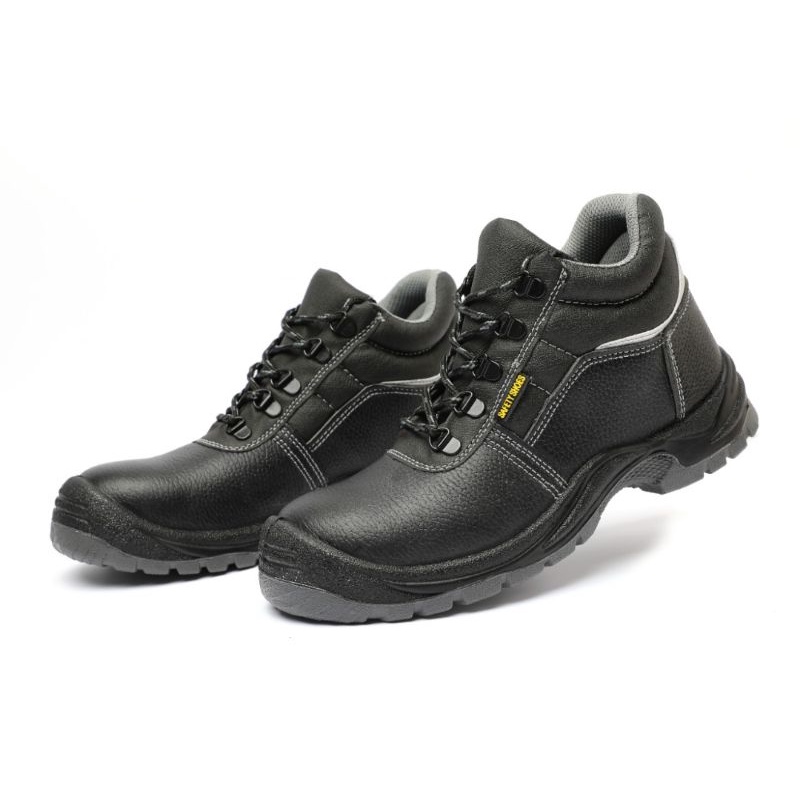 SEPATU SAFETY SHOES HIGH MIDDLE SSL 200 MURAH BERKUALITAS SEPATU KERJA PALING MURAH BLACK HITAM ABU-ABU