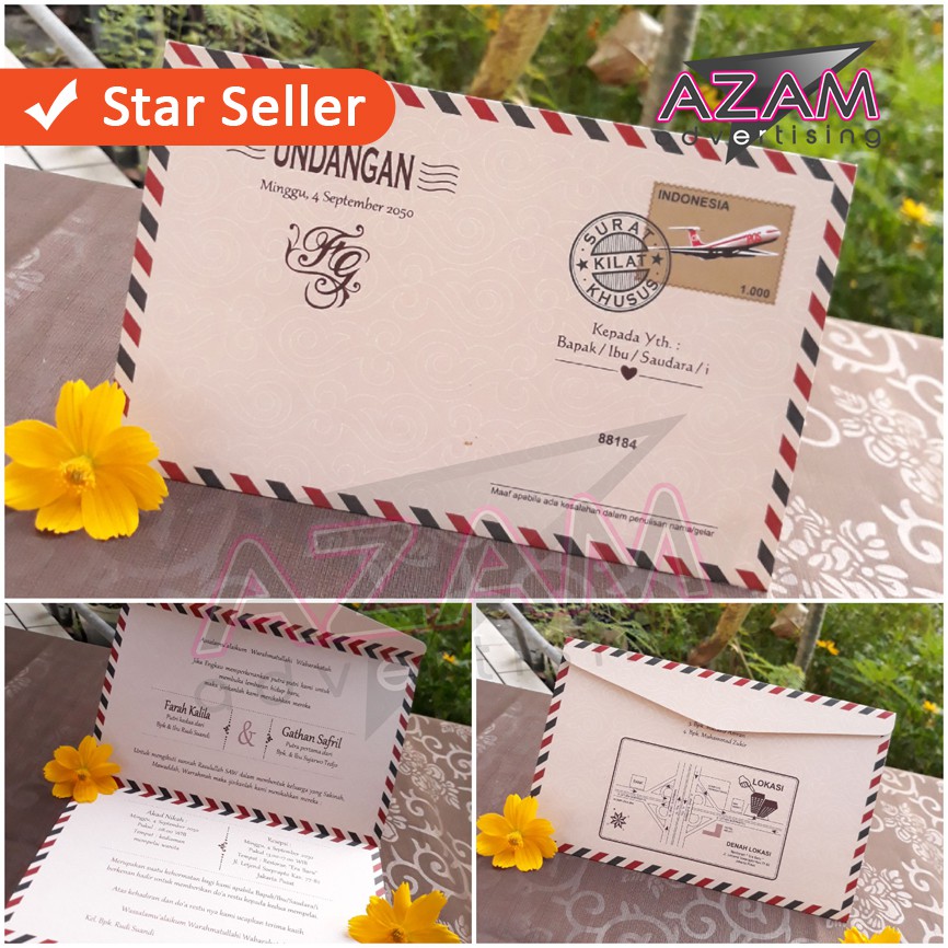 Undangan Pernikahan Unik Murah Berkualitas ERBA 88184