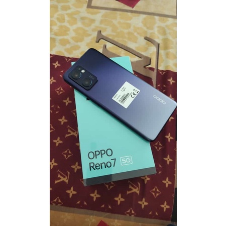 Oppo Reno 7 5G ram 8 gb internal 256 gb fullset ori second rasa baru