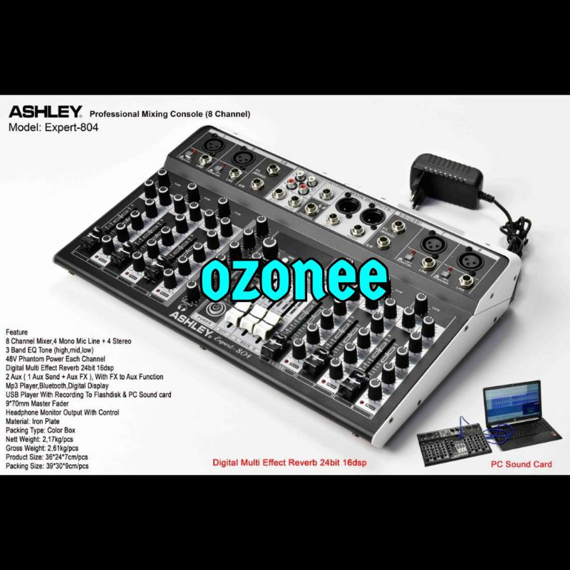 MIXER ASHLEY EXPERT 804 8CHANNEL ORIGINAL