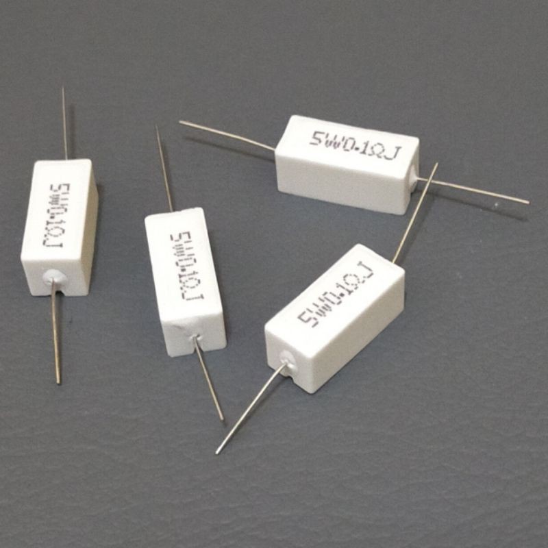 Resistor 5 watt kapur per 10pcs