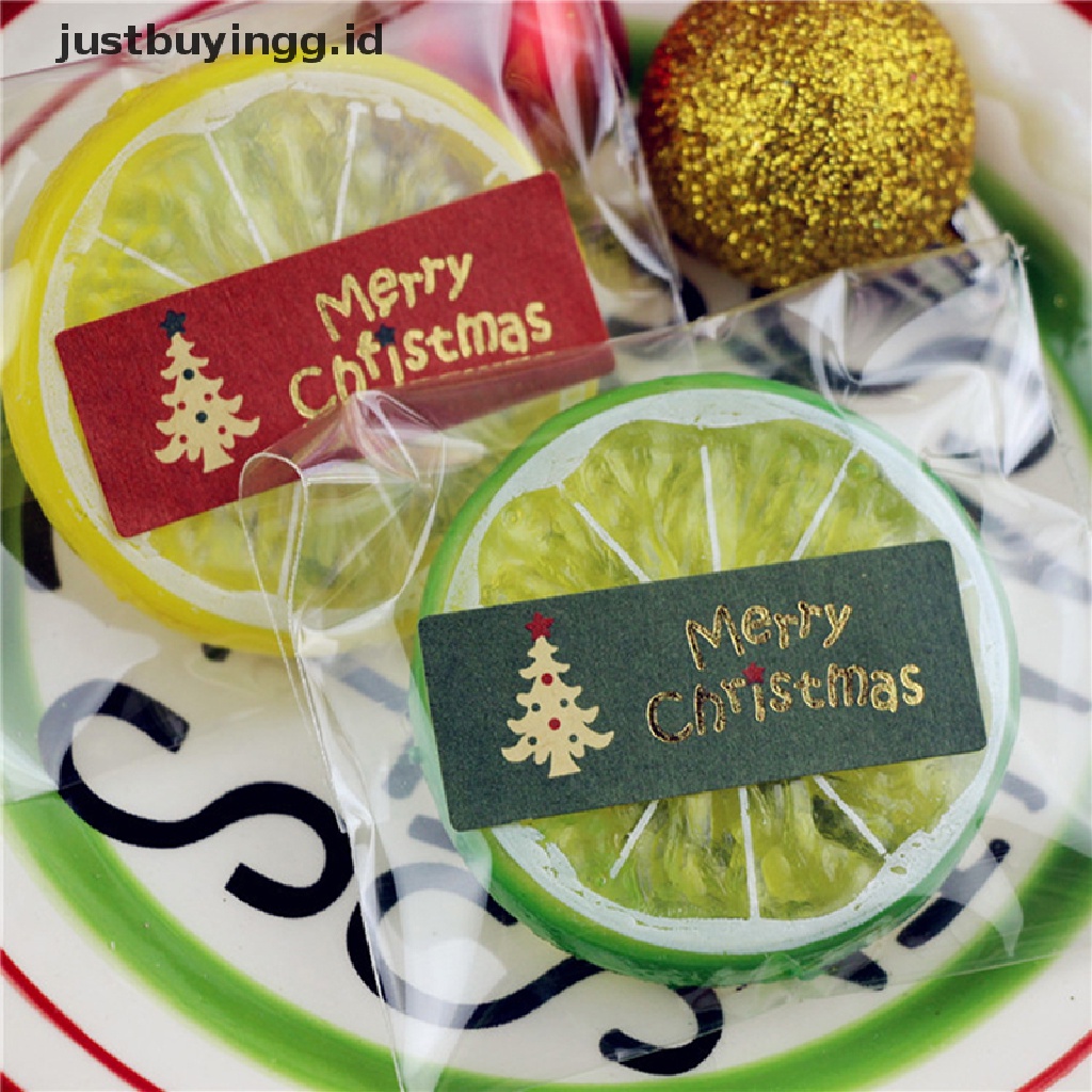 (Justbuyingg.Id) 100pcs Stiker Label Bentuk Pohon Natal Untuk Hadiah