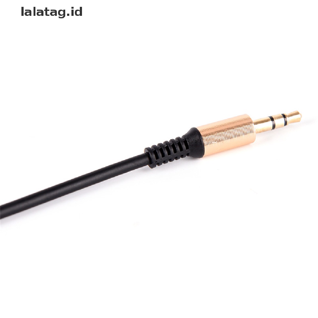 (Flyag) Kabel Audio Stereo Jack 3.5mm Male Ke Male Sudut Kanan 90 Derajat