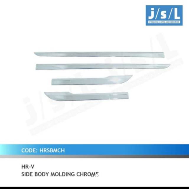 List body samping mobil HRV chrome/ side body molding chrome jsl