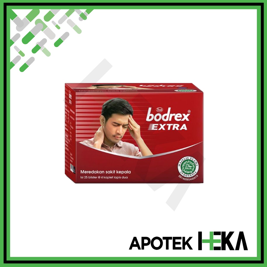 Bodrex Extra Box isi 25x4 Tablet - Meredakan Sakit Kepala (SEMARANG)