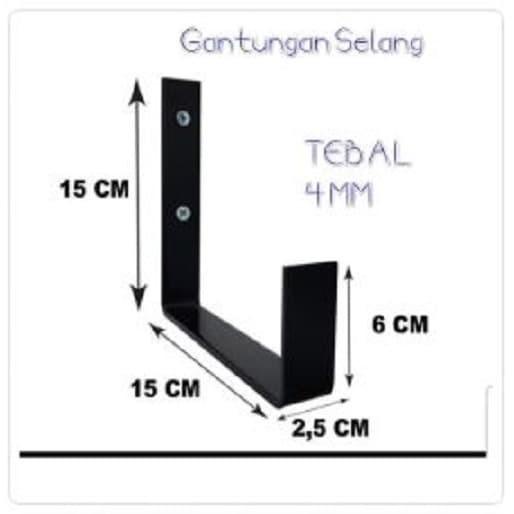 Fitting Gantungan Talang Air / Bracket Talang Air / Penahan Pipa V696