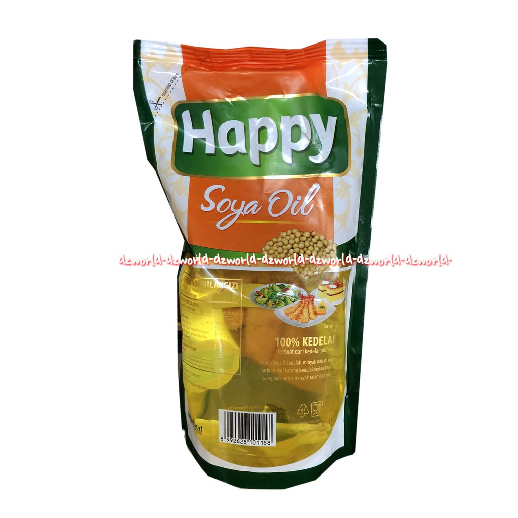 Happy Soya Oil Minyak Kedelai Minyak Goreng Soya Refill 1L Pouch HappySoya Hepi Soya Hapy Soya Isi Ulang Soyb Hepi Soybean Oil