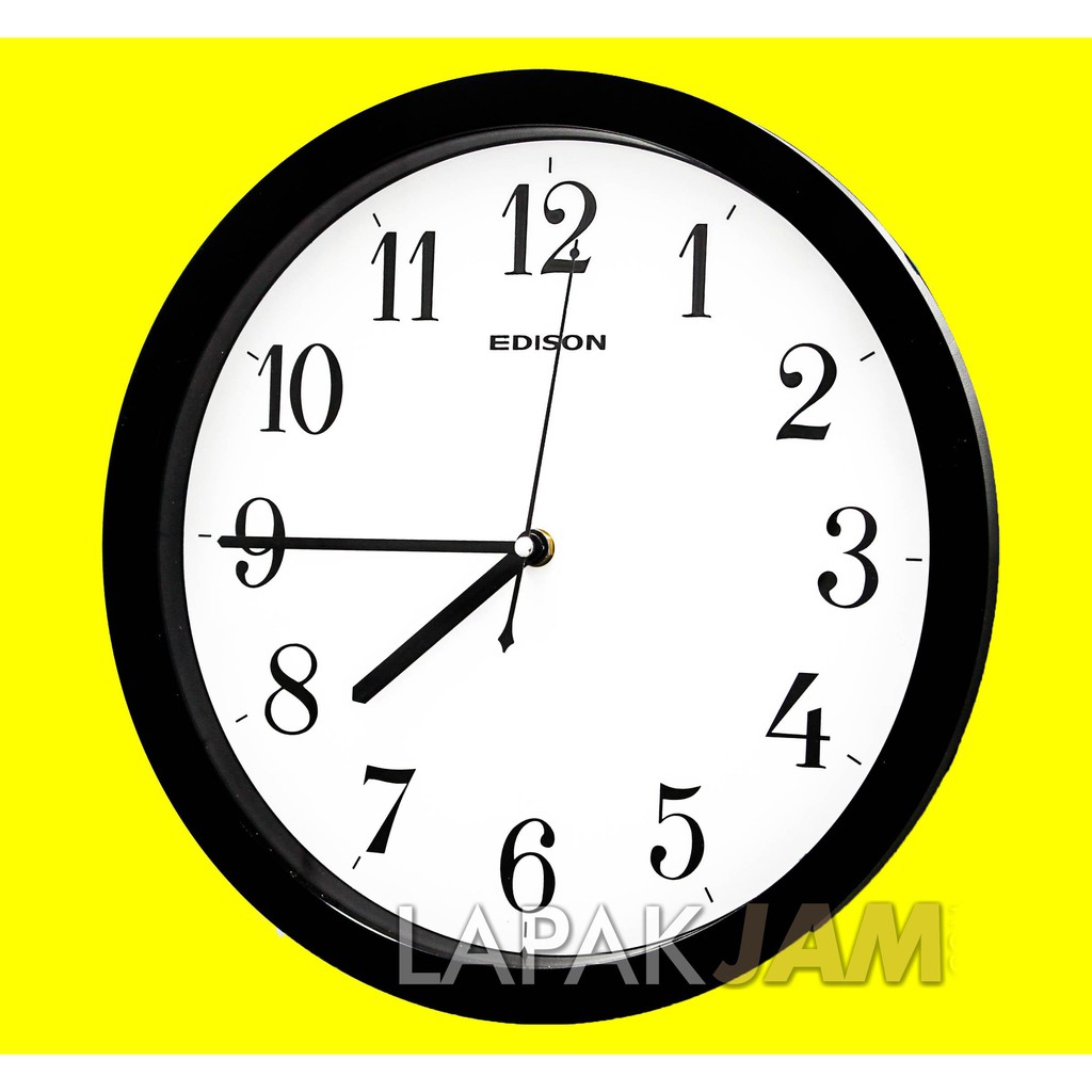 Jam Dinding Dekorasi Rumah Polos Minimalis Murah Wall Clock EDISON EDW 338-B7