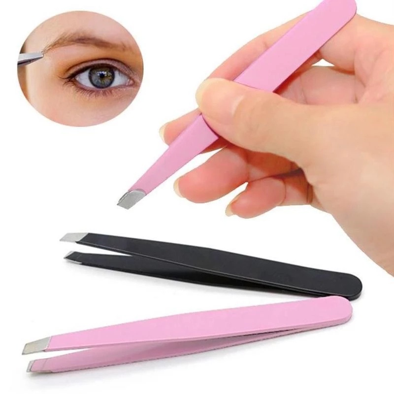 SEVICH Eyelashes Tweezers For Lash Extension Stainless Steel Eyebrow Trimming Makeup Tools