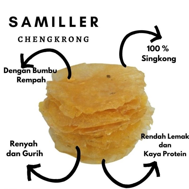 

Keripik Singkong Samiler Mentah Renyah Gurih 10 Biji