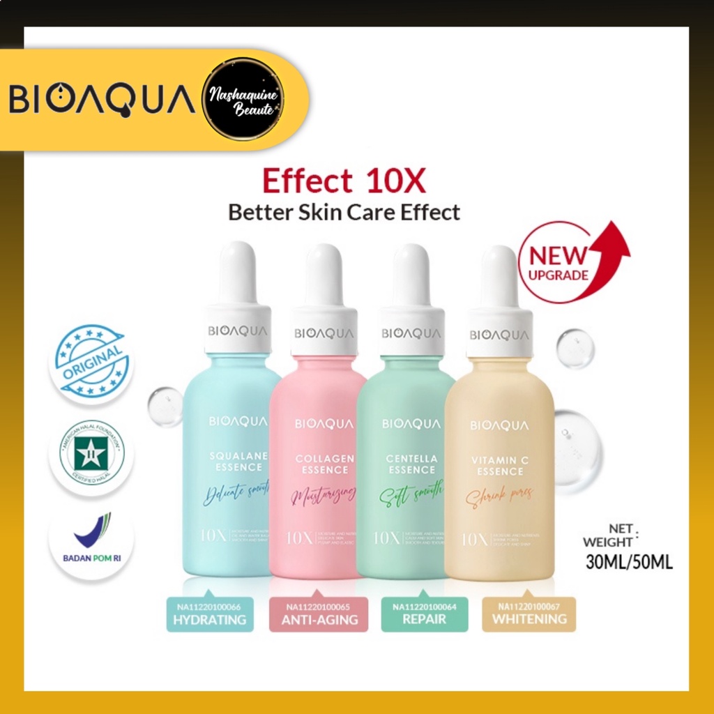 BIOAQUA 10X Effect Pemutih wajah Moisturizing Essence 30ml