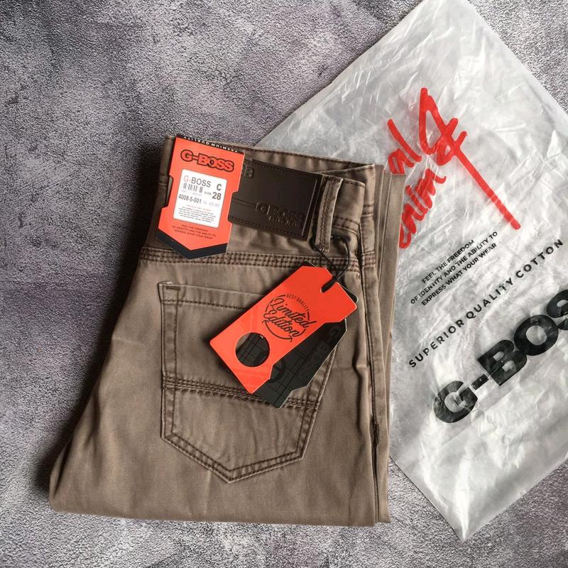 Celana chinos panjang kanvas original G BOSS Katok Standart basic Kualitas kardinal