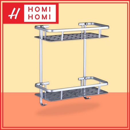 HomiHomi Rak Sabun Dinding Alumunium 2 Susun 30CM AD02682 30CM