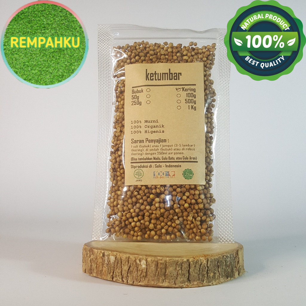 

KETUMBAR KERING 50 GRAM - Coriandrum Sativum - MURNI - JSR - REM