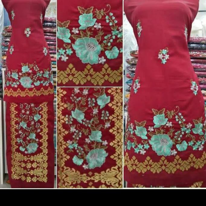 Bahan baju kurung bordiran Bukuttinggi / khas Bukittinggi