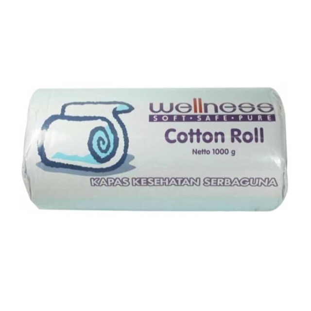 Wellness cotton roll 1000gr / kapas gulung wellness