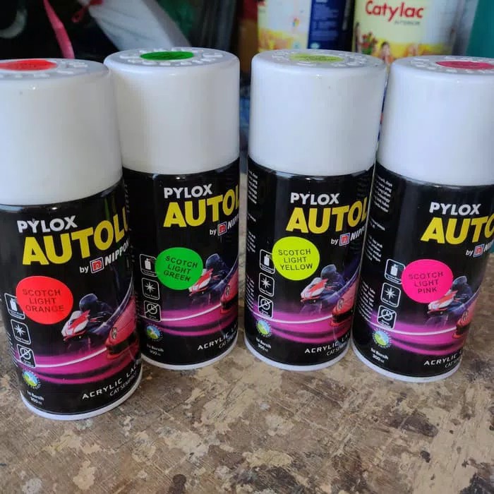 

PYLOX AUTOLUX SCOTCH LIGHT YELLOW KUNING STABILO PYLOX CAT SEMPROT 300cc