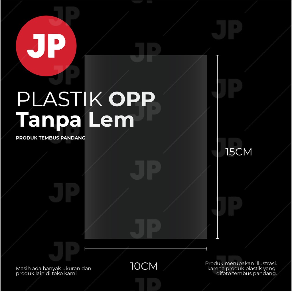 Plastik OPP Kiloan Ukuran 10x15 (Tanpa Lem) Bahan Tipis untuk souvenir, packing, dll