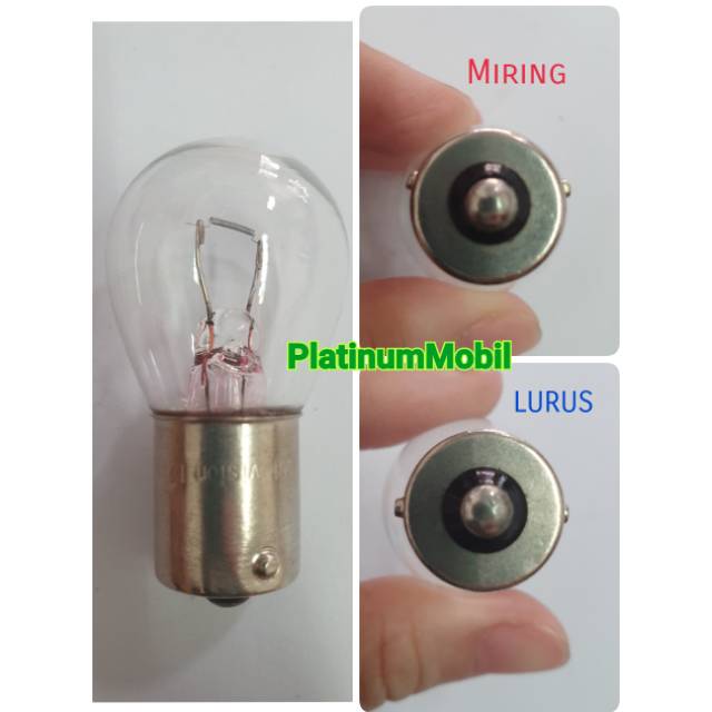Lampu bohlam riting kaki 1 lurus / miring S25 12V 25W autovision