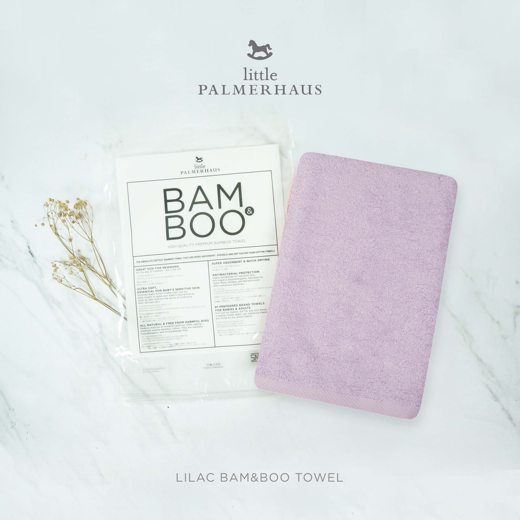 Little Palmerhaus Bam &amp; Boo Bamboo Towel Big Size Handuk 70 x 140cm