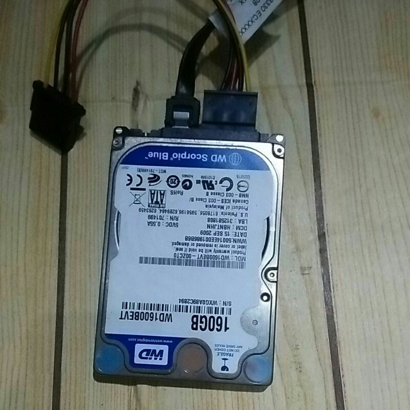 HDD LAPTOP 160GB WD scorpio blue