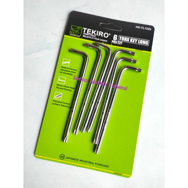 TEKIRO T27 Kunci L Bintang Bunga Cakram Panjang Torx Key Long